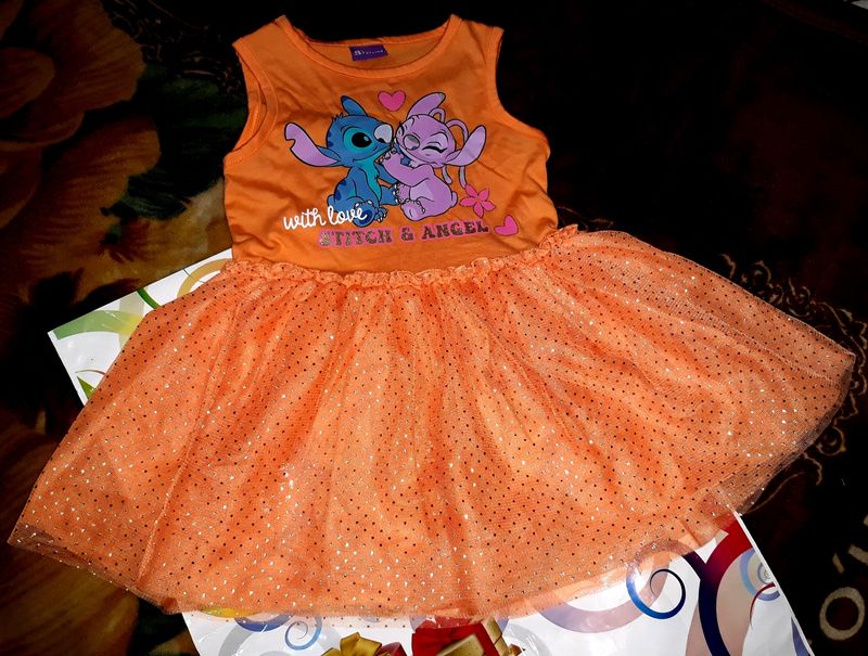 Disney Branded Barbie Frock New With Tag