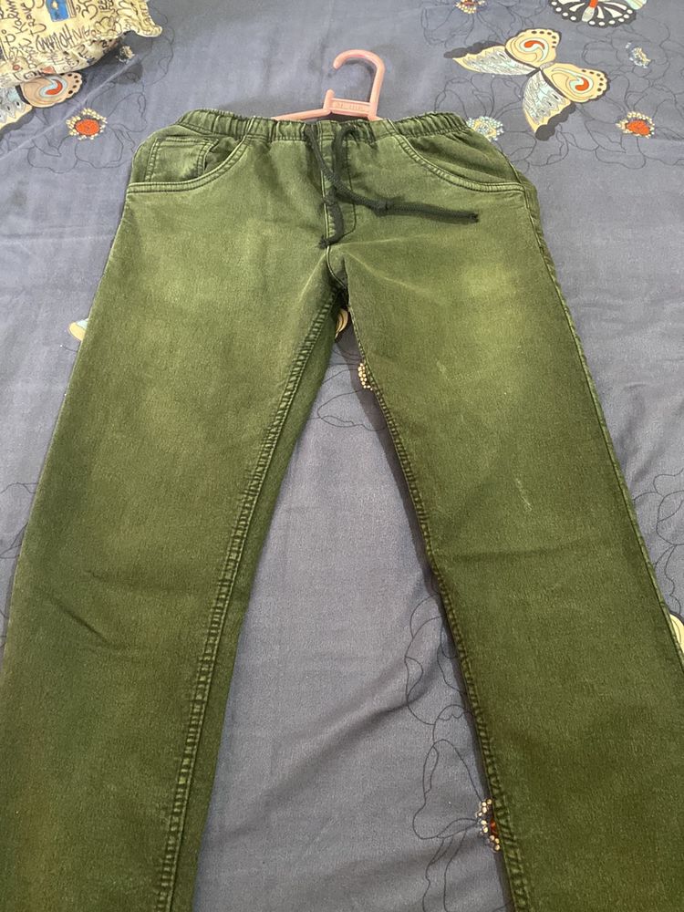 Olive Green Unisex Joggers