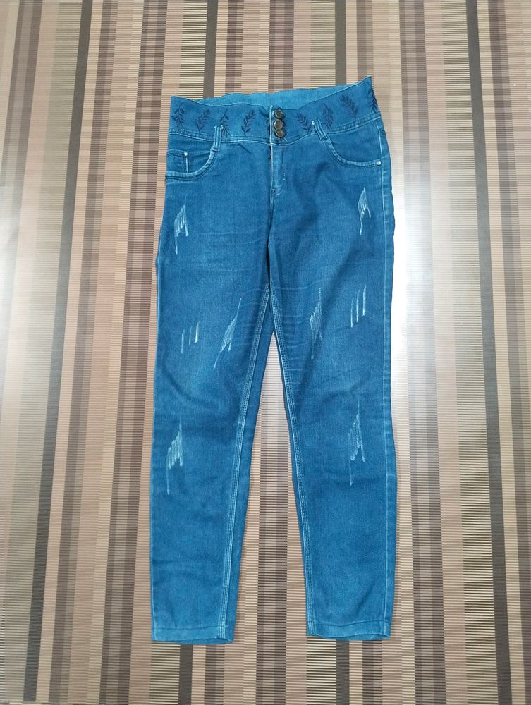 U-71 Size 30 (Sale) Latest Ladies high waist Jeans