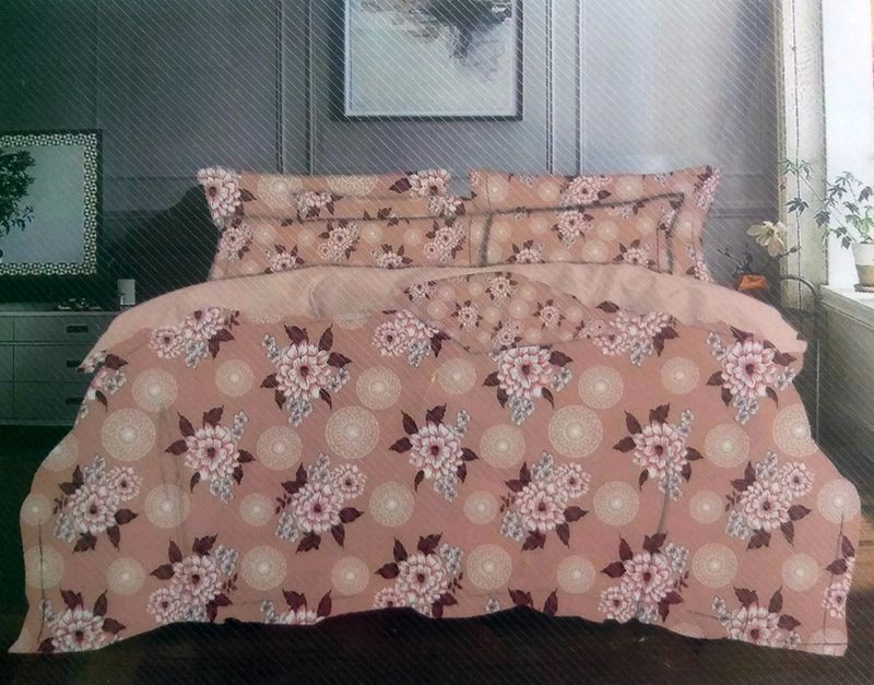 Double Bedsheet With Pillow Cover