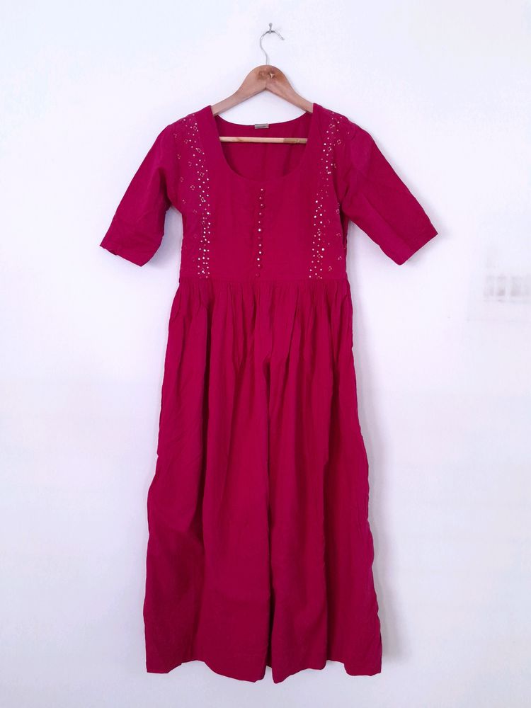 Rose Pink Casual Kurta (Women's)