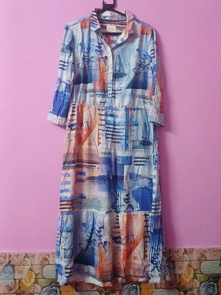 (Korean) Printed Dress