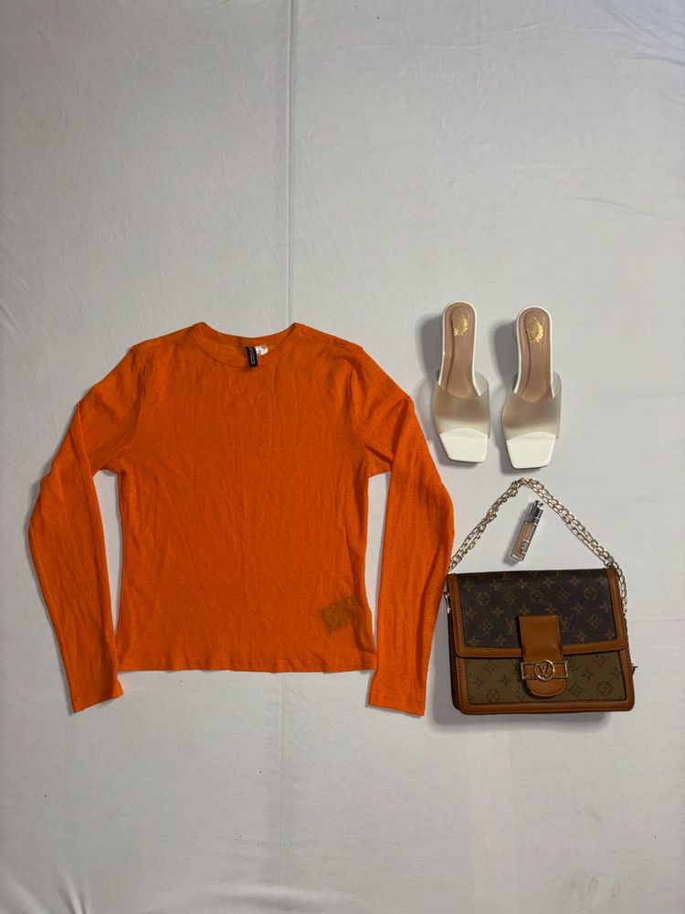 H&M Orange Top