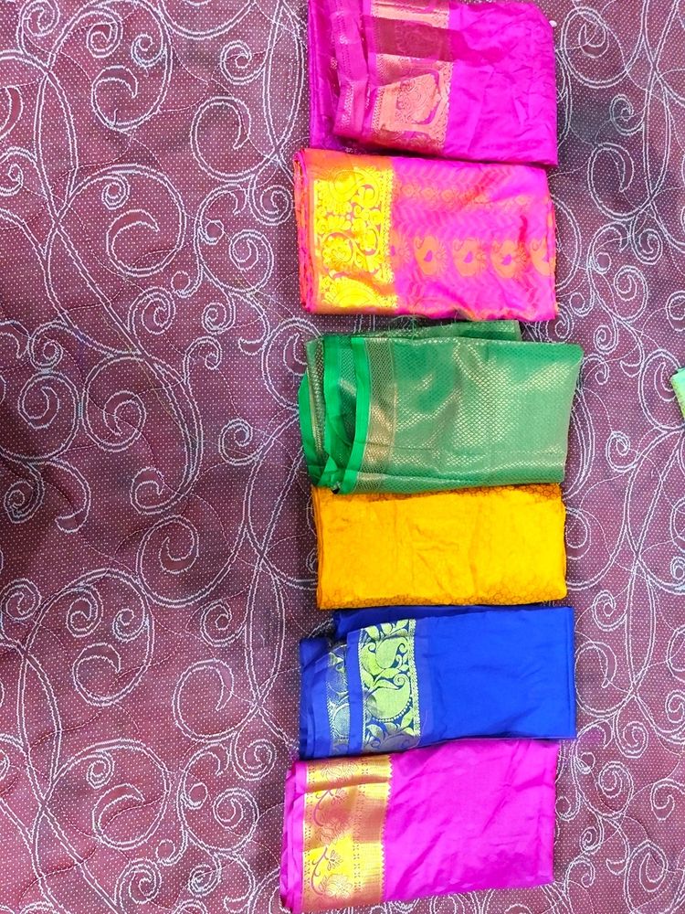 Combo Of 6 Blouse Material (1m)