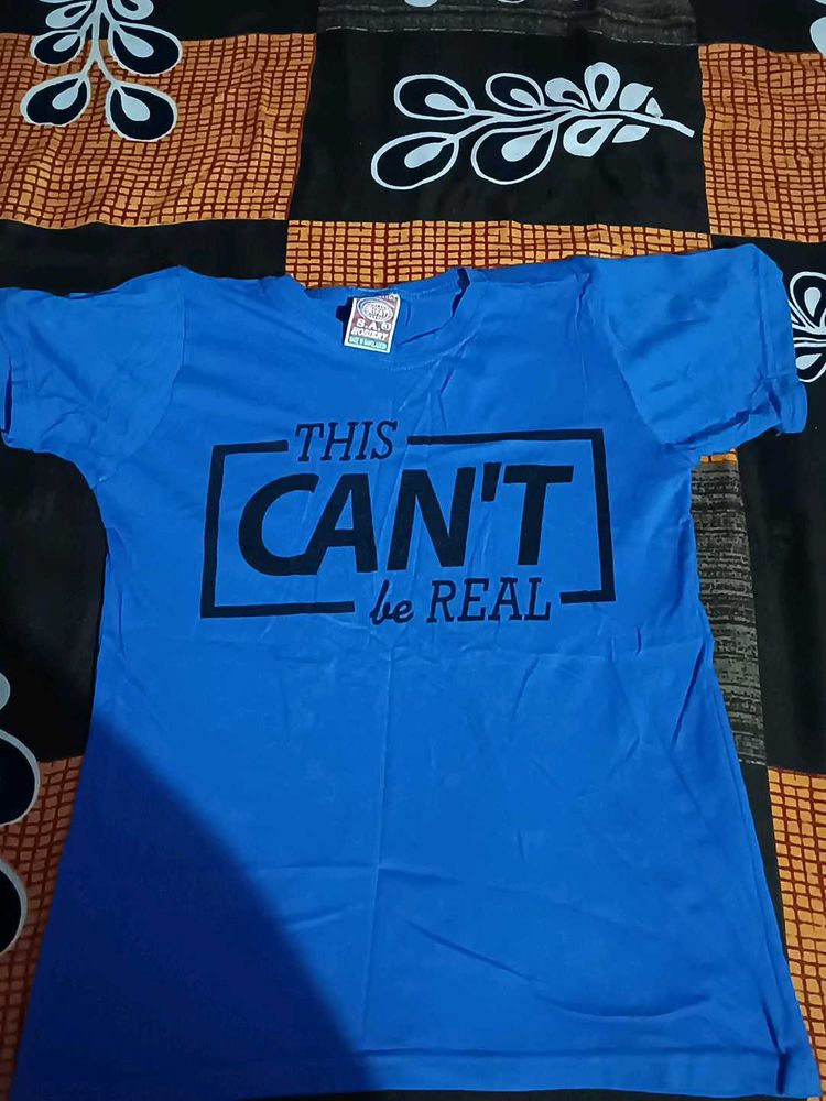 T-shirt With Blue Colour Age 11 14 Years