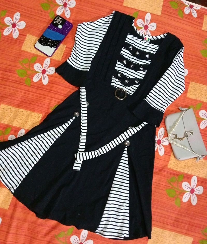 Black And White Dress For Women