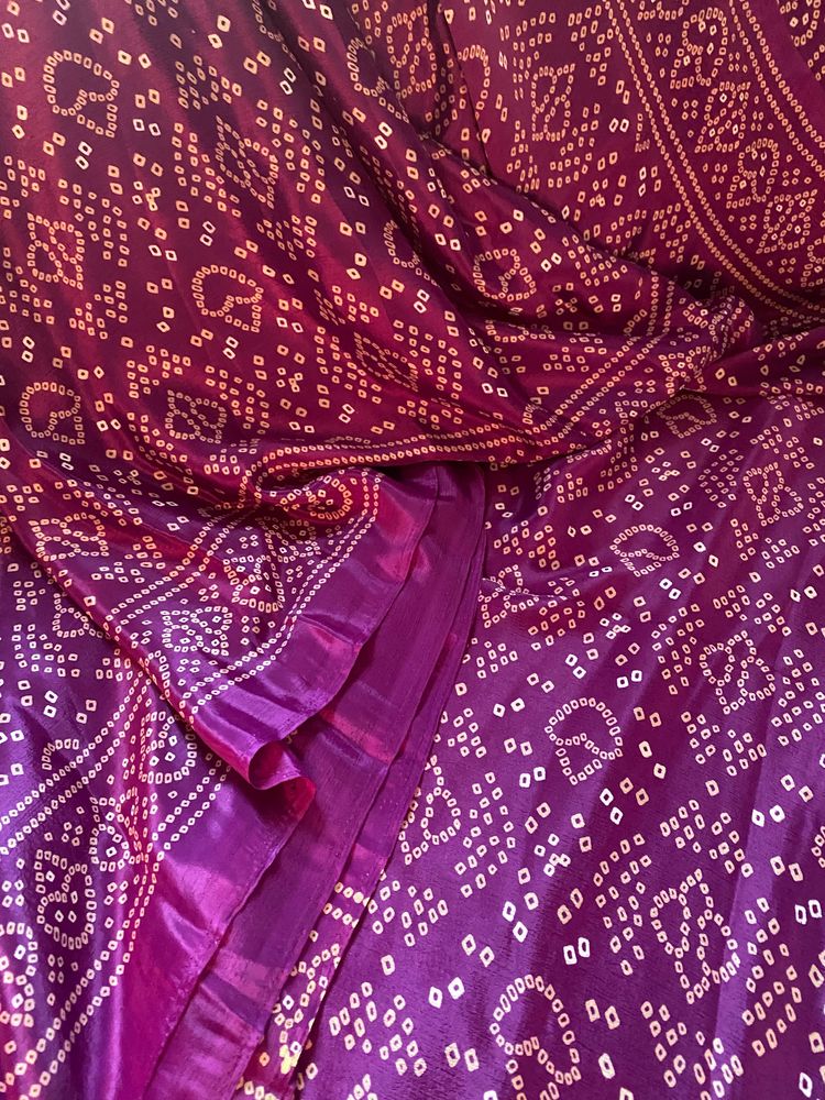 Printed Satin Saree