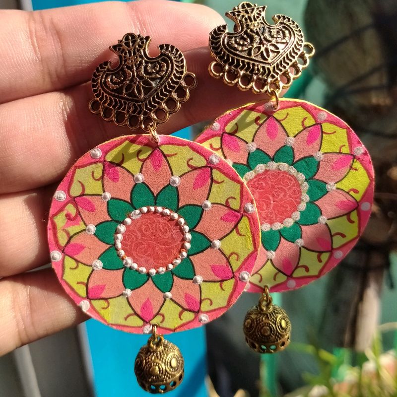 Beautiful Jhumka, Hand Made, Light Weight.