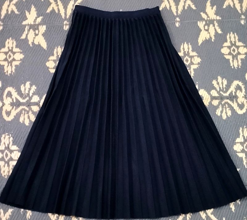 SHEIN pleated midi skirt