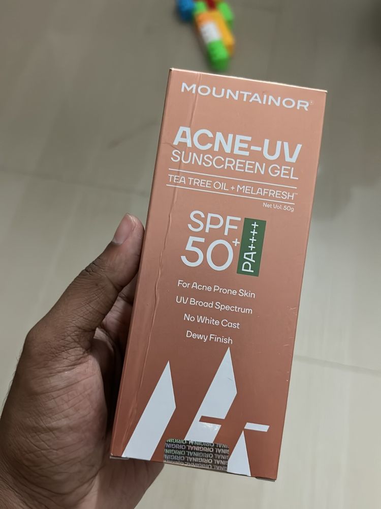 Sealed Mountainor Acne Uv Sunscreen