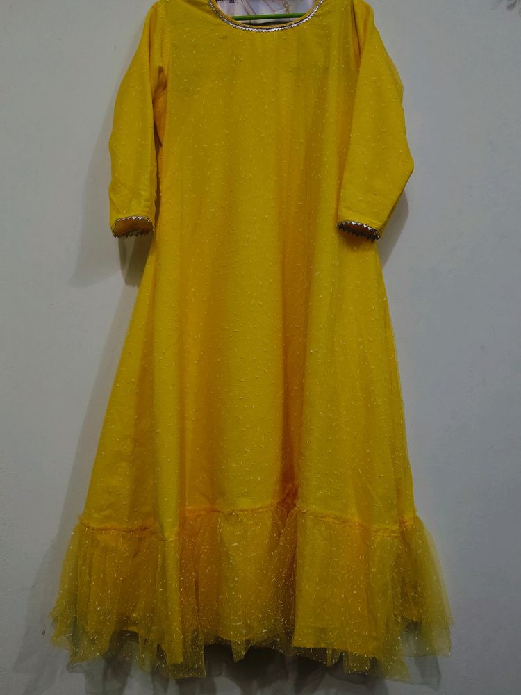 Yellow Party Wear Dress!!