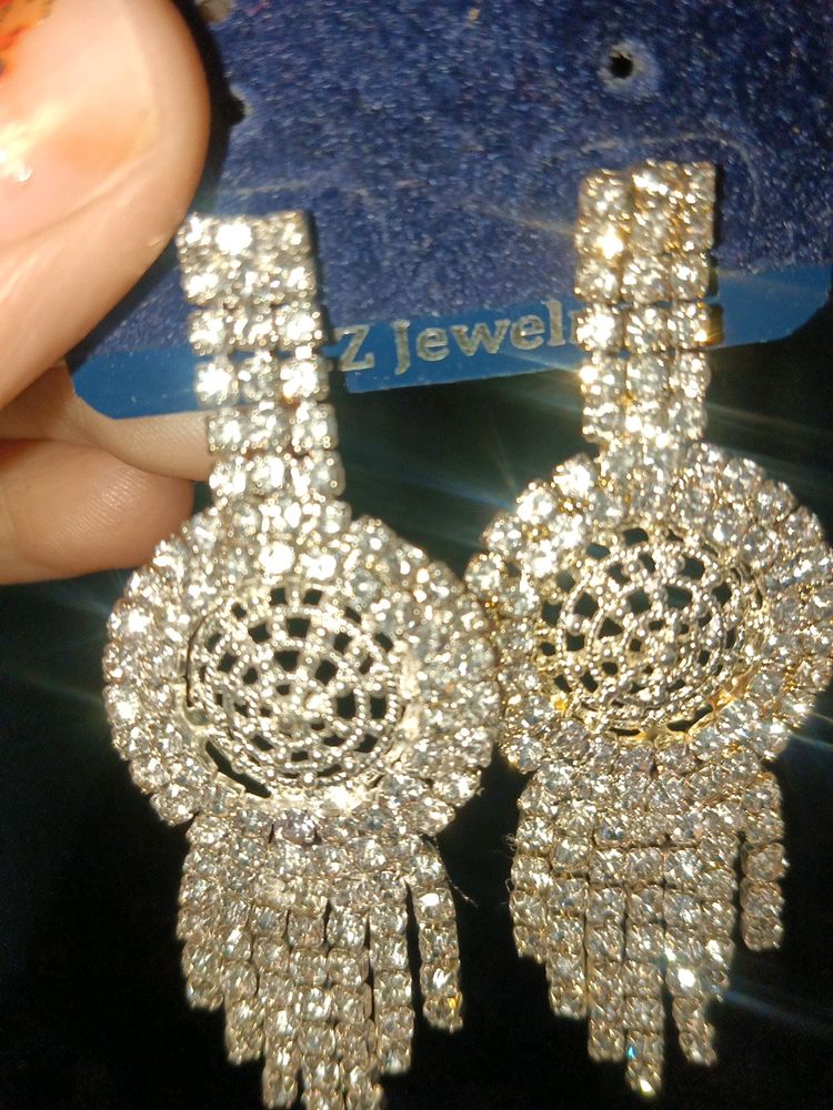 Silver Colour Earings For Women Or Girls