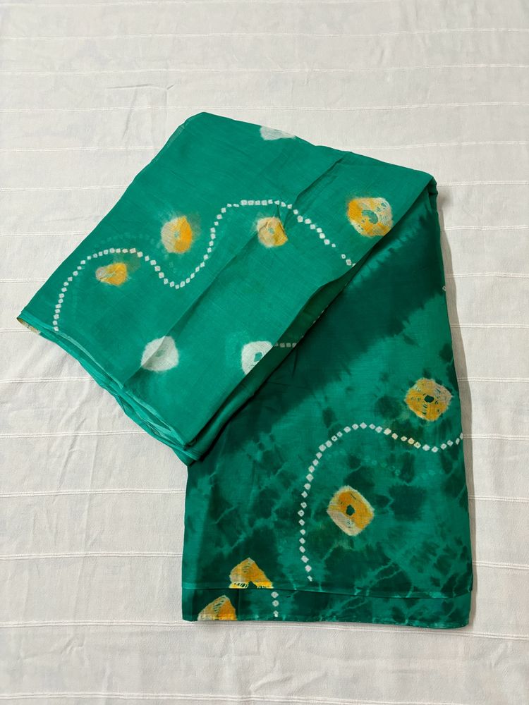 Tie & Die Pure Cotton Saree with Blouse