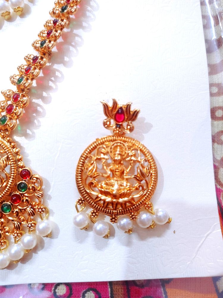 Duble Layers Temple Jwellery Set