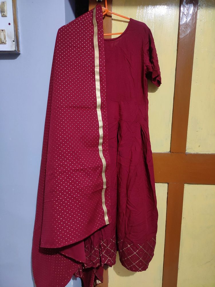 New Round Kurti With DUPATTA