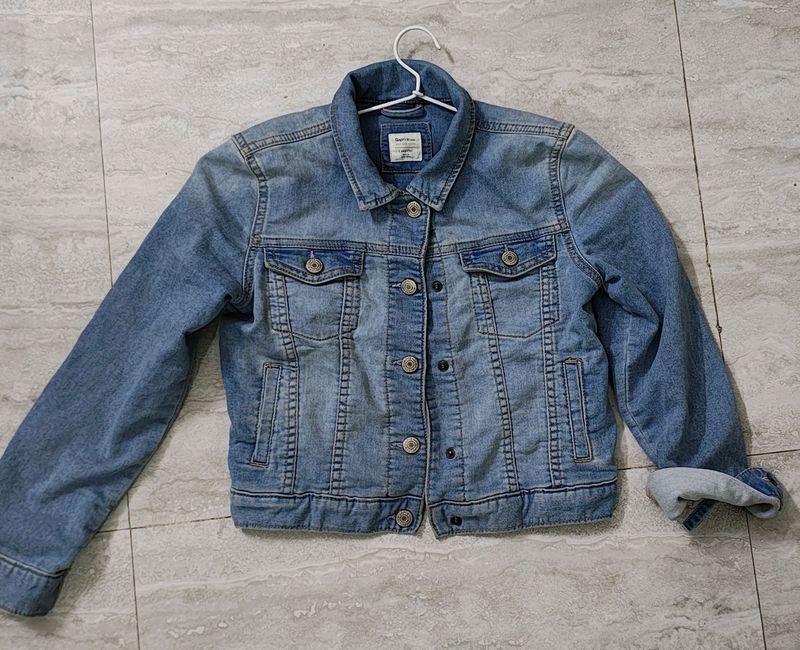 Denim Crop Jacket