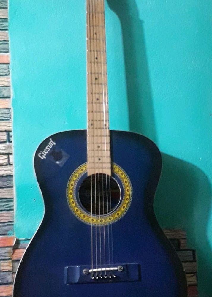 Blue Givson Guitar