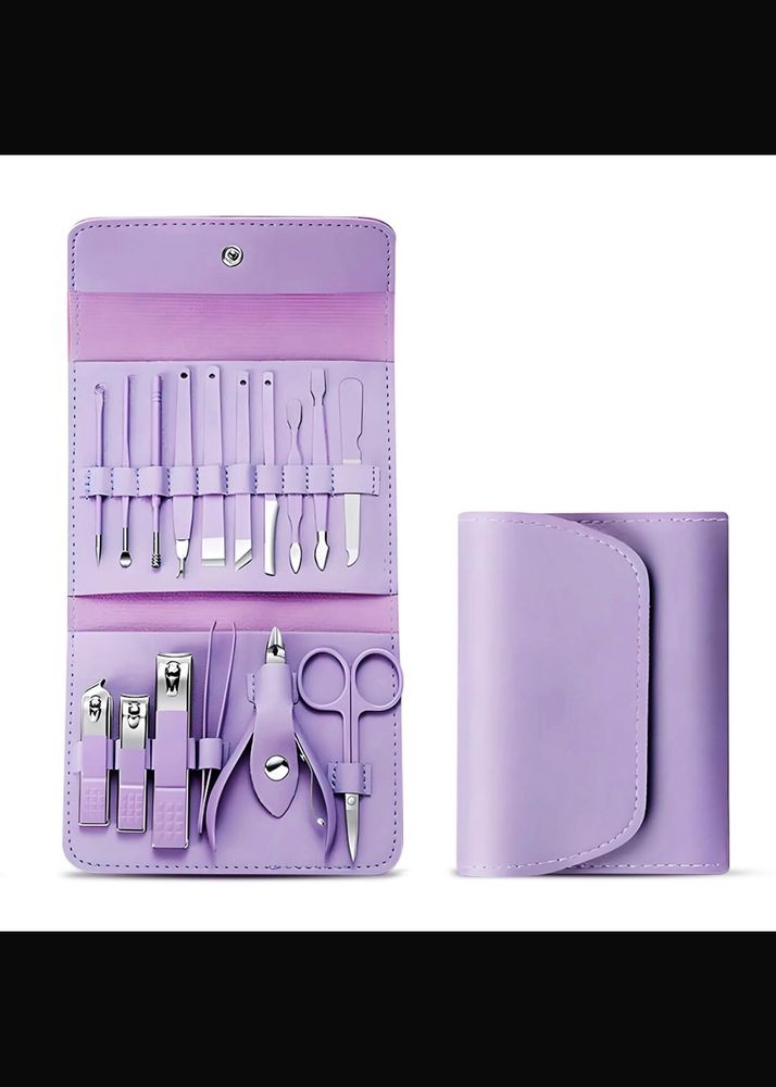 Purple Wallet Manicure Kit