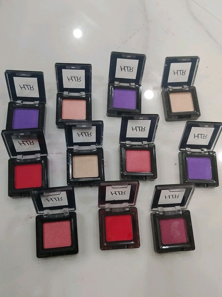 Single Eyeshadow+Blusher ,Set Of 10