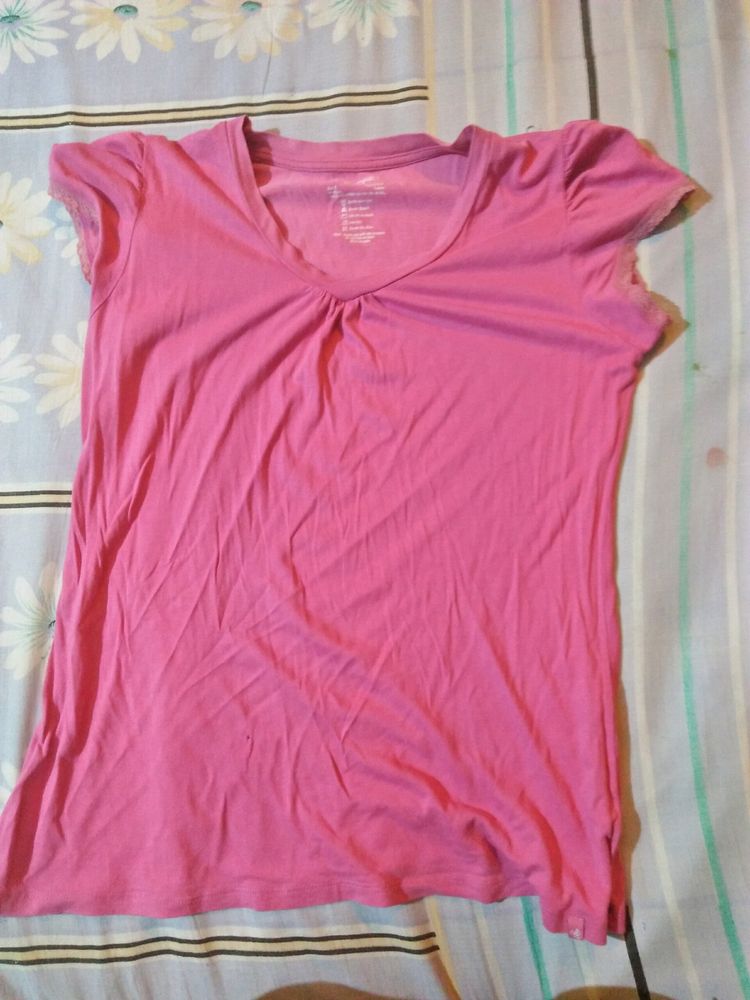 V- Neck T-shirt For Girls