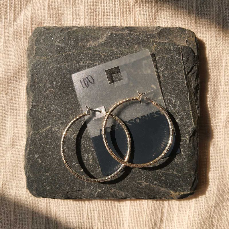 Imported Silver Hoops