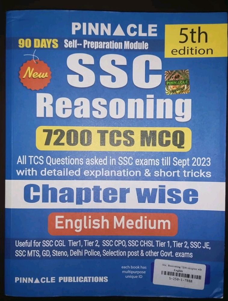 SSC exam Resuoning Book Totally New Hindi Medium