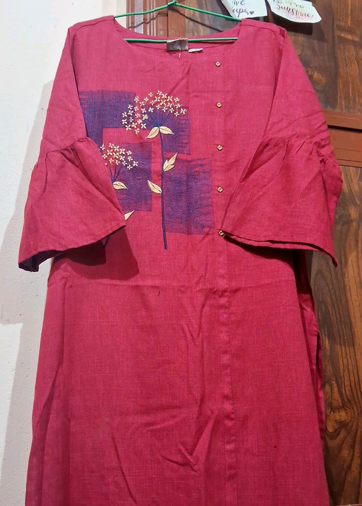 Pretty Rose Colour Kurta Top💗🎀