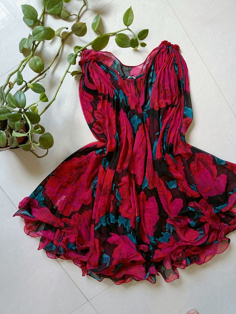 Floral Flared Dress.