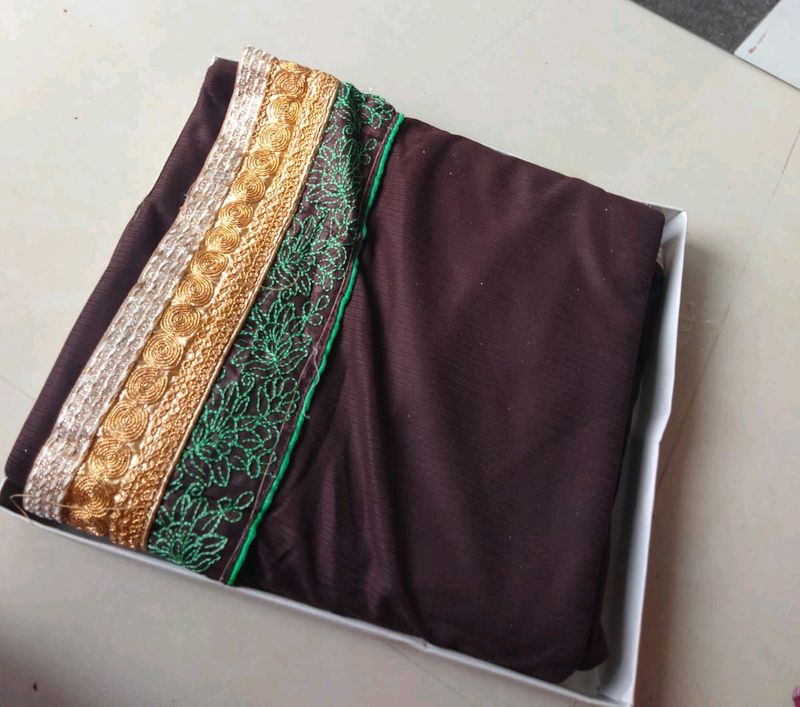 New Coffee Colour Saree 👇