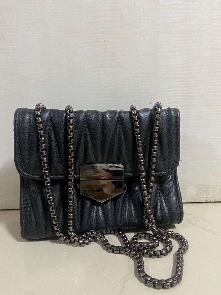 Small Cute Black Sling Bag