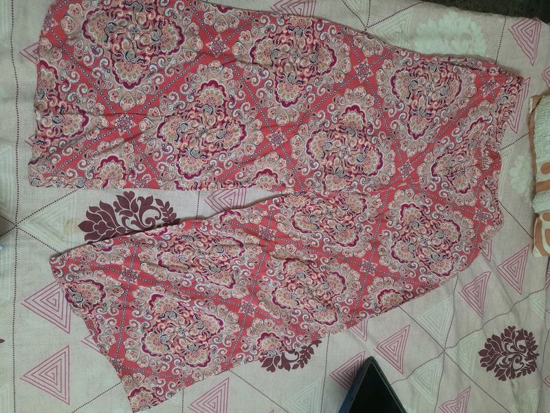 Printed Pink Pallazo