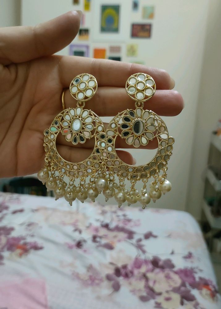 Golden Mirror Earrings