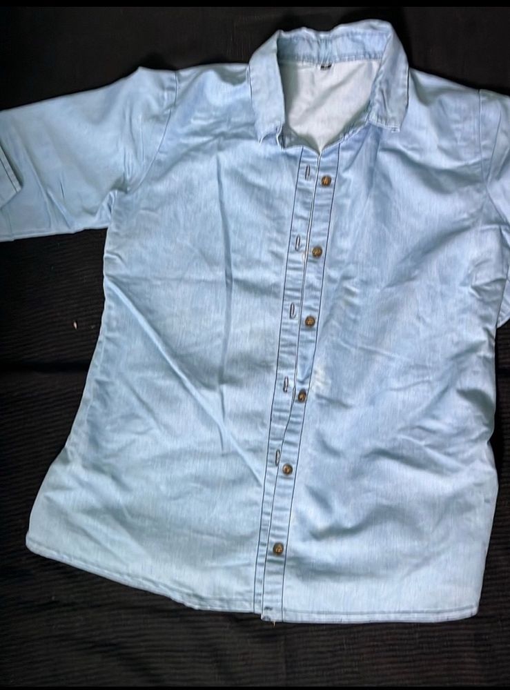 Like New Denim Shirt For Grabs