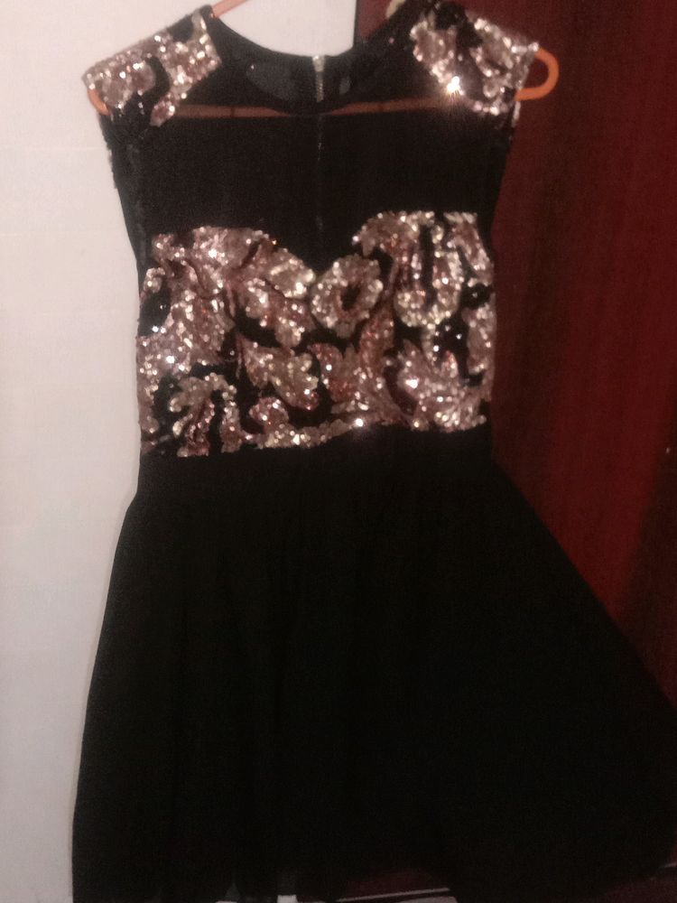 Black Golden Party Dress