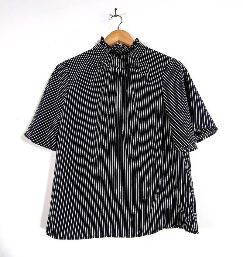 Black Striped Top (Women's)