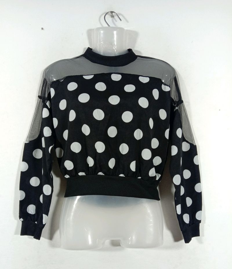 Black And White Circle Top (Women's)