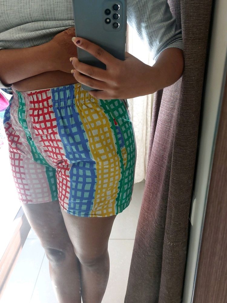 Colour Brick Print Boxers