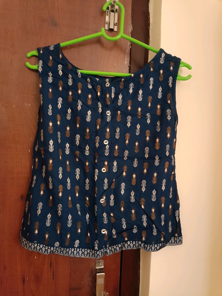 Navy Blue Colour Avaasaa Kurti for jeans Wear