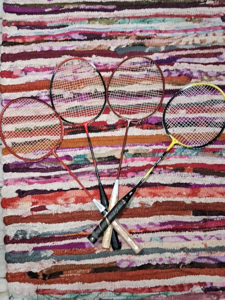 4 Set Of Badminton