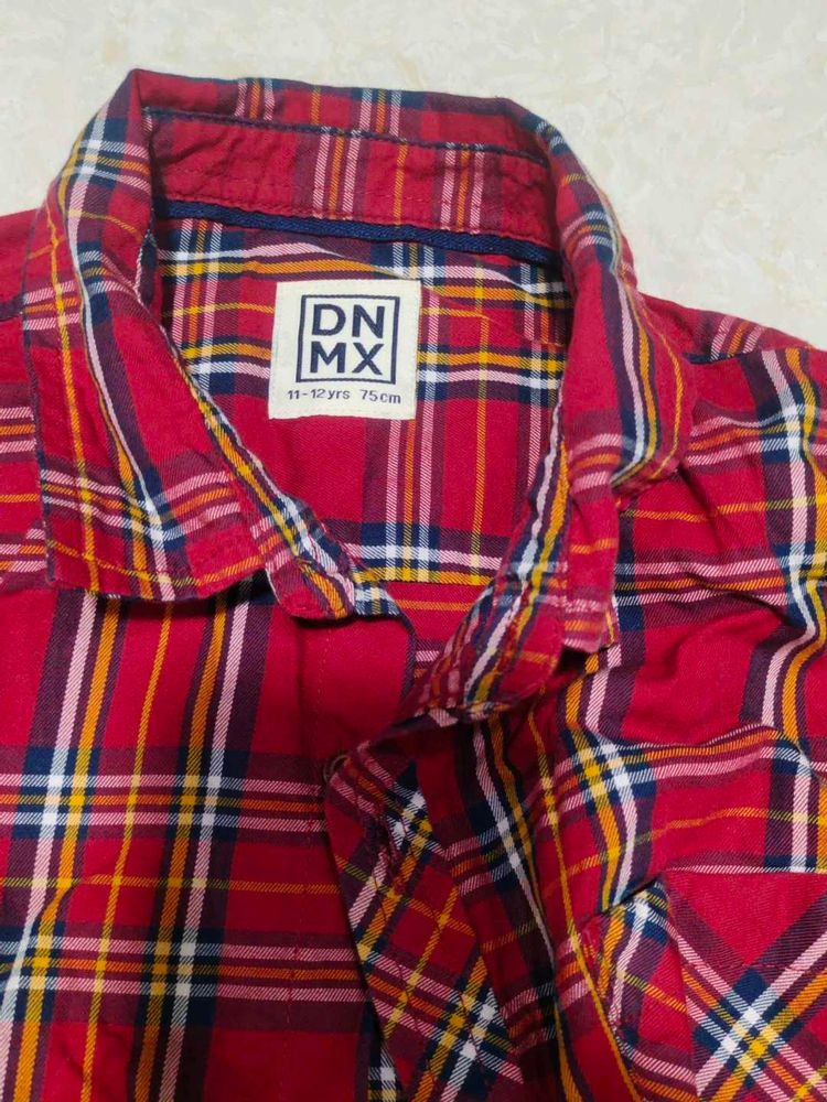 Boys Checked Relax Fit Shirt