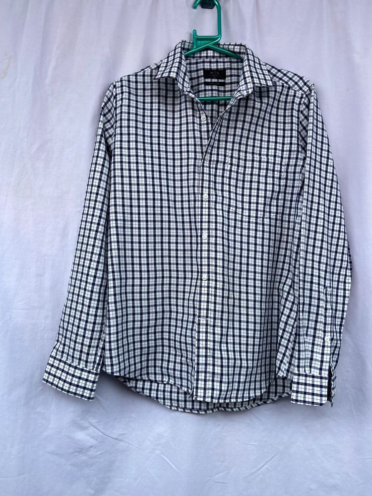 Checked Button Down Shirt