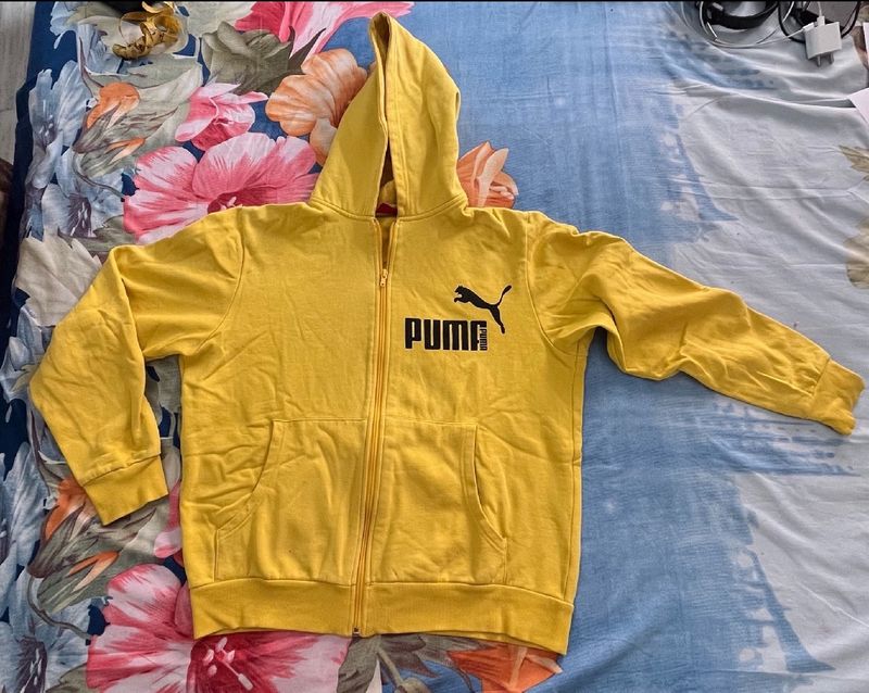 Puma Winter Jacket Hoodie Yellow (M)