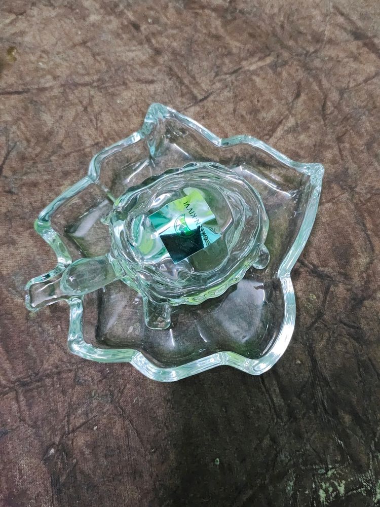 #New# Glass Turtle Set For Good Luck & Positive En