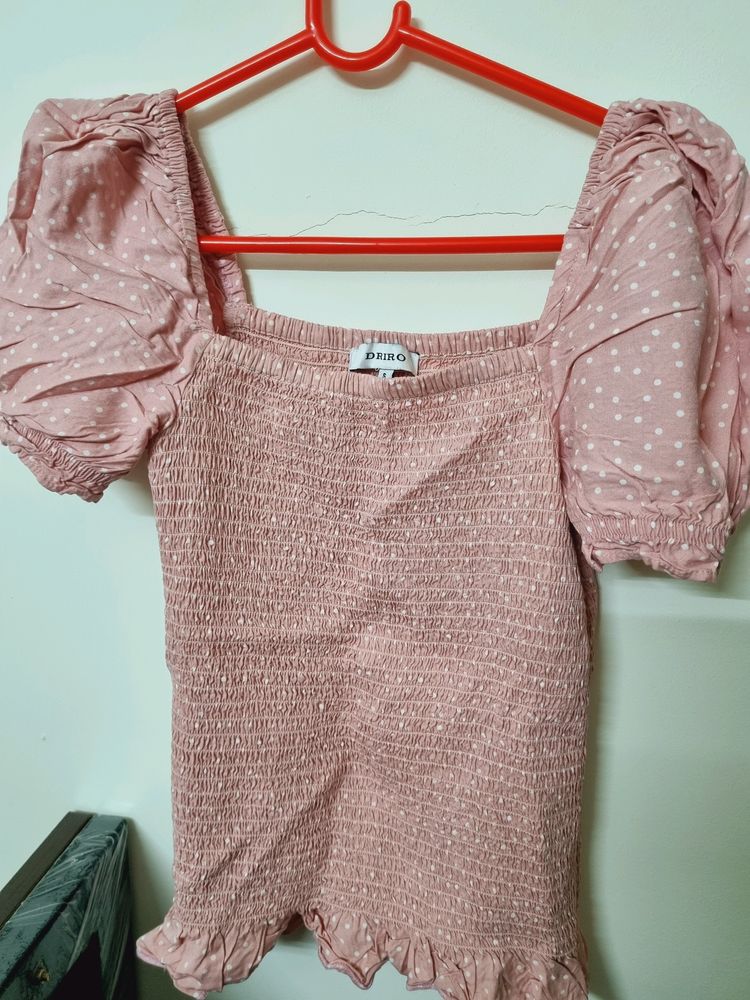 Light Pink Stretchable Top