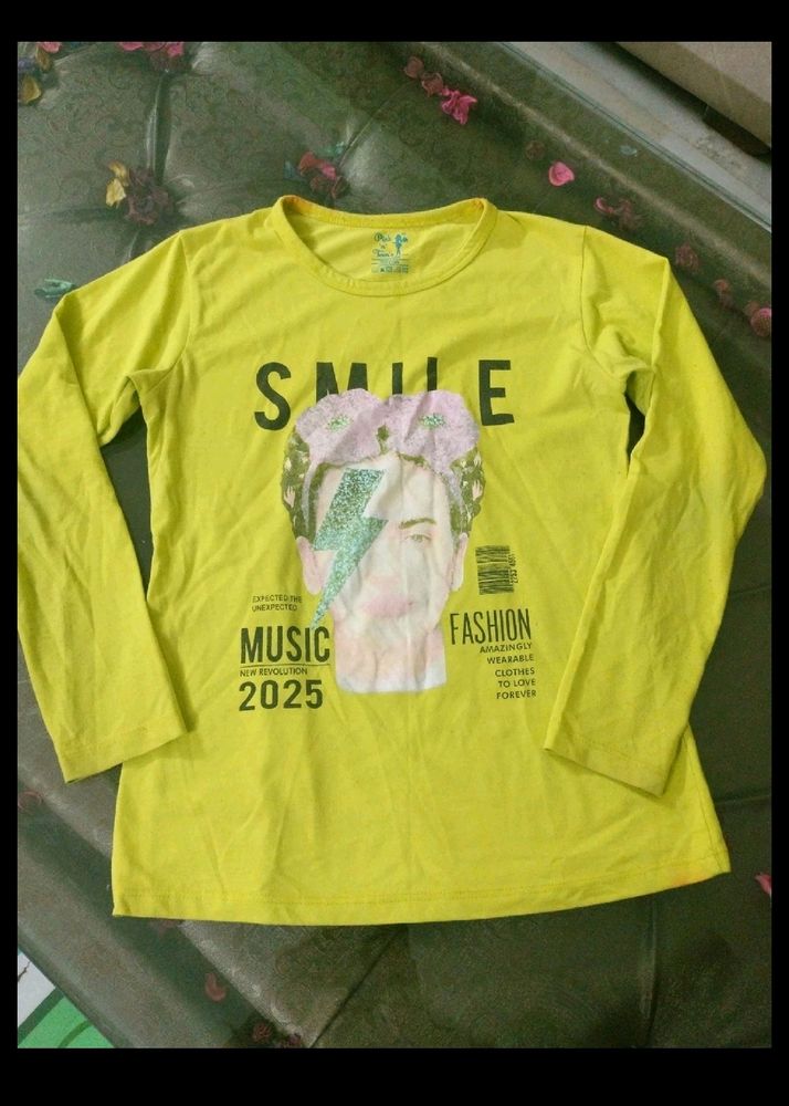 Lime Green T-shirt For Girls