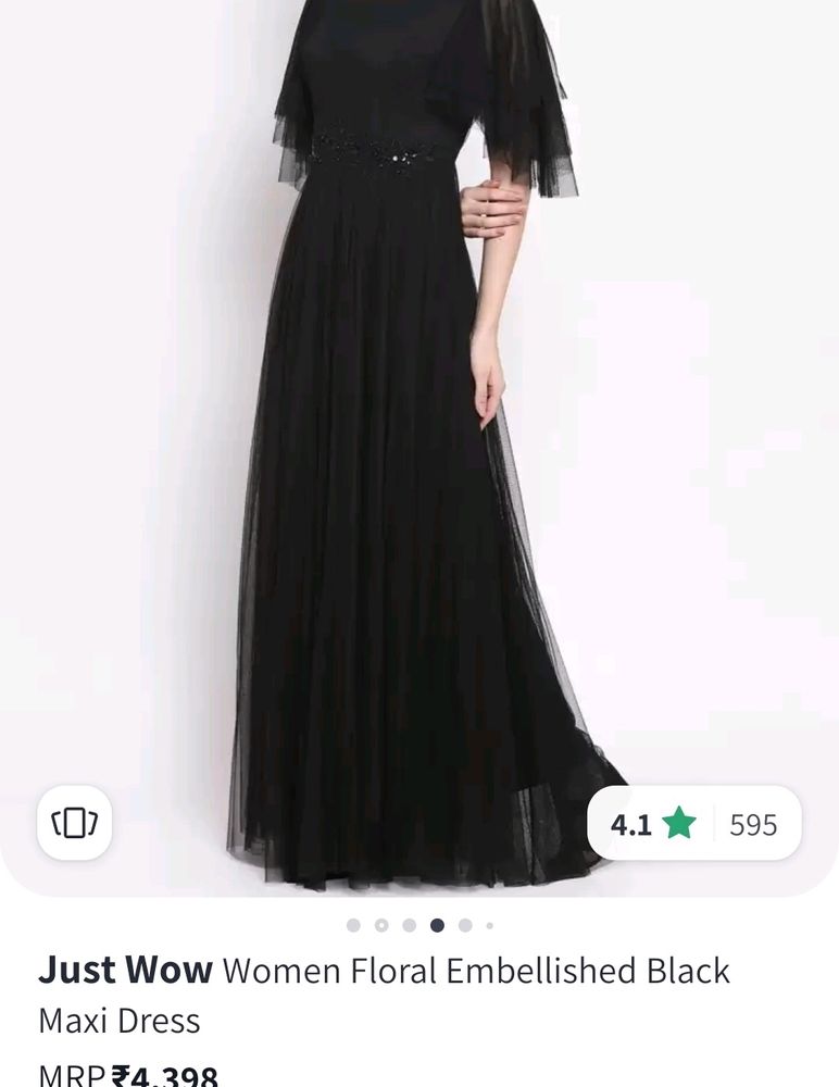 Just Wow Brand Black Gown