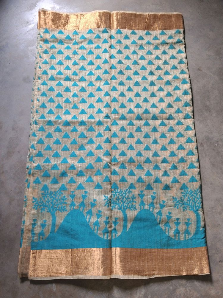 Like New Gold Border Saree