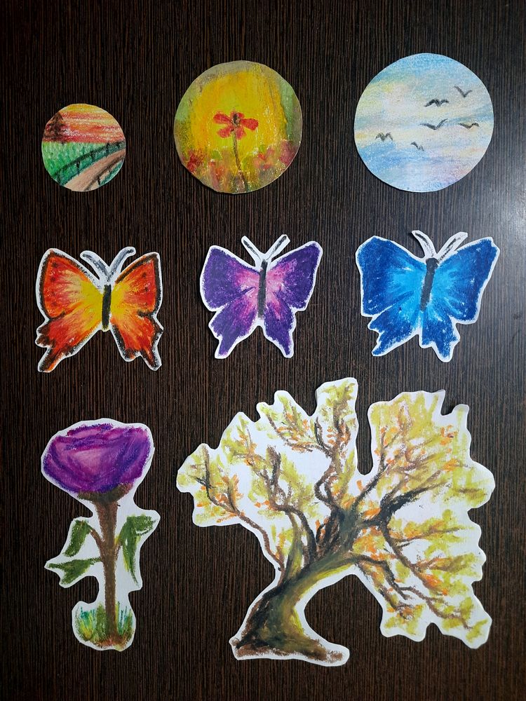 8 Stickers Set With Freebie