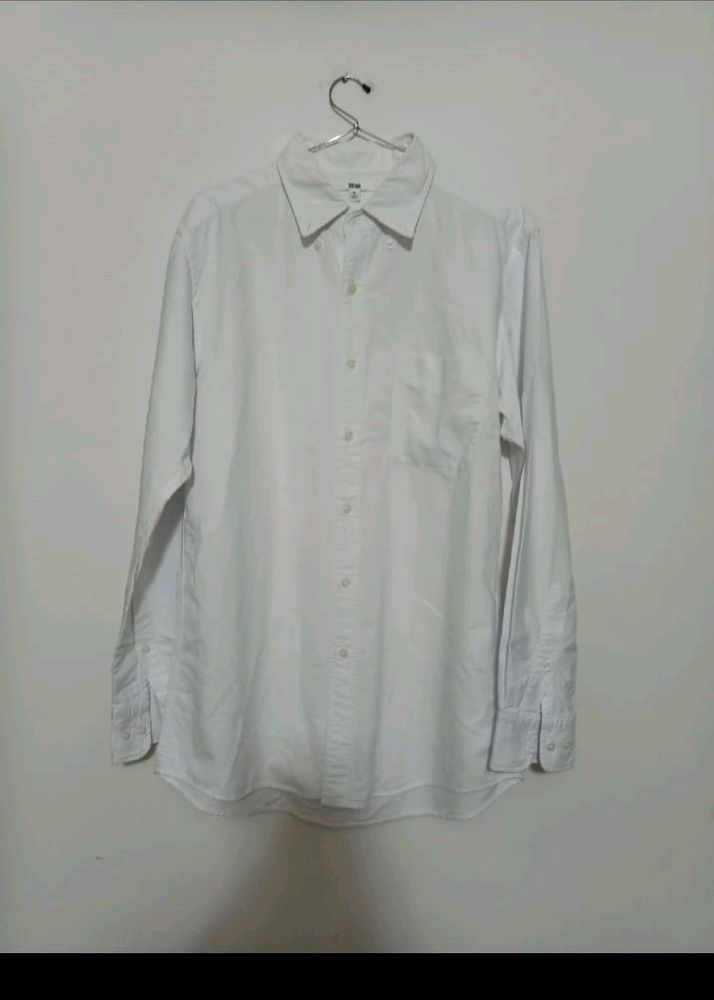 Uniqlo White Cotton Shirt