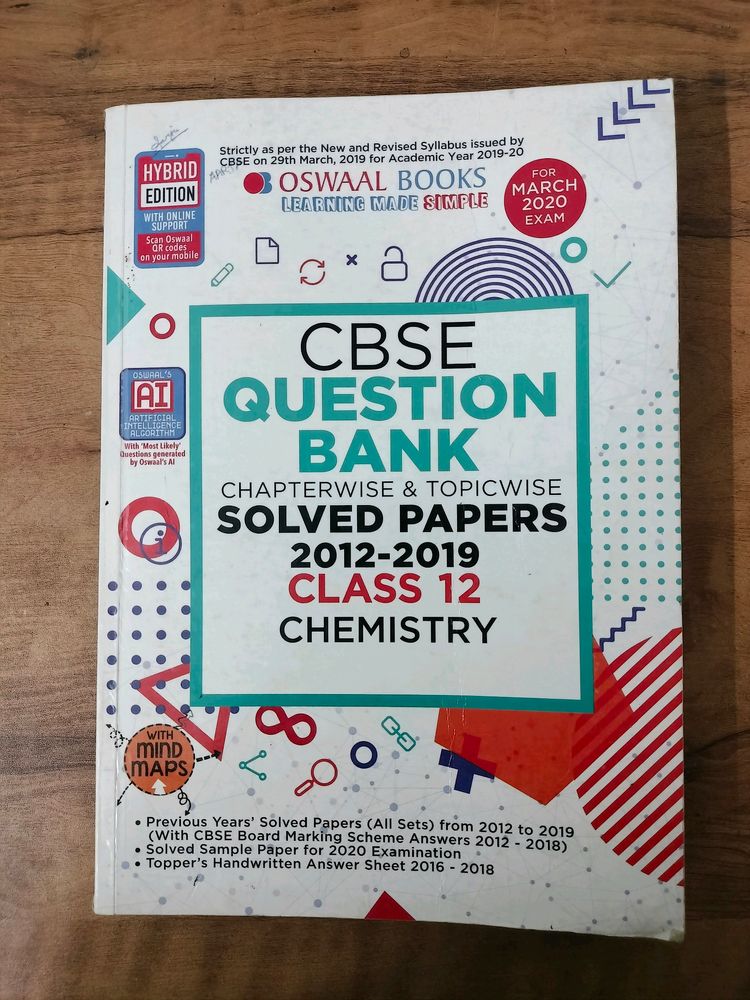 CBSE Question Bank Solved Papers Class 12